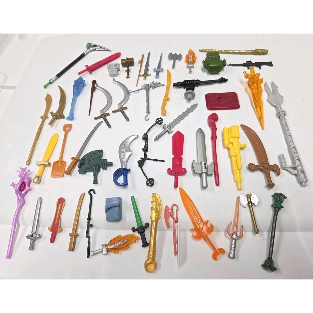 Action Figure Weapons Lot Swords Guns GI JOE Transformers Centaurians More